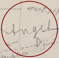 A section of the main image featuring the word Angst.