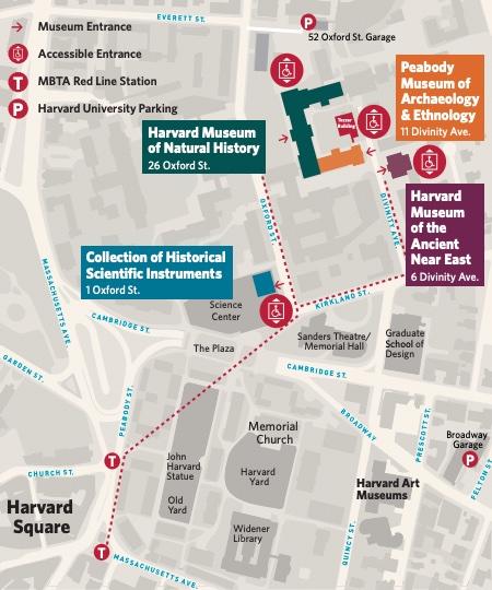 A map of the HMSC museums.