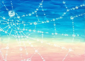 Spiderwebs in scratch paint