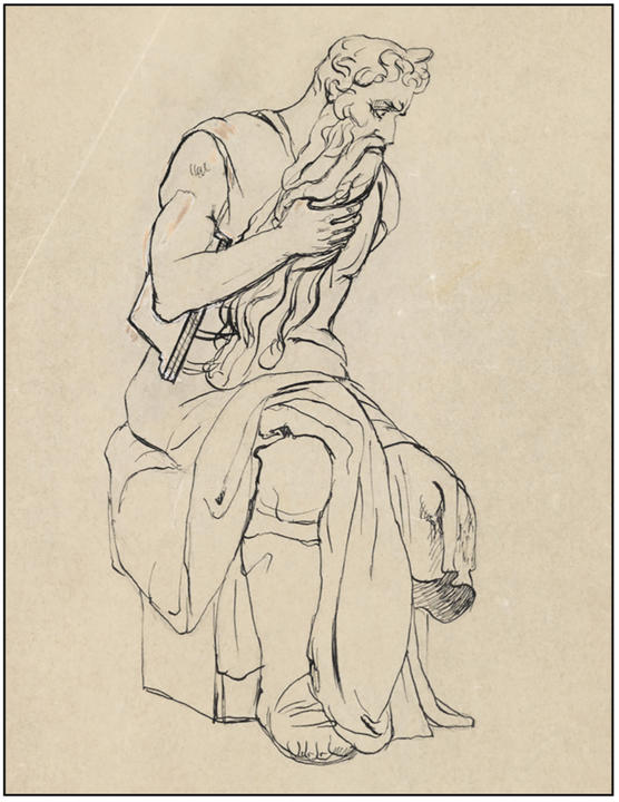 Drawing of Moses